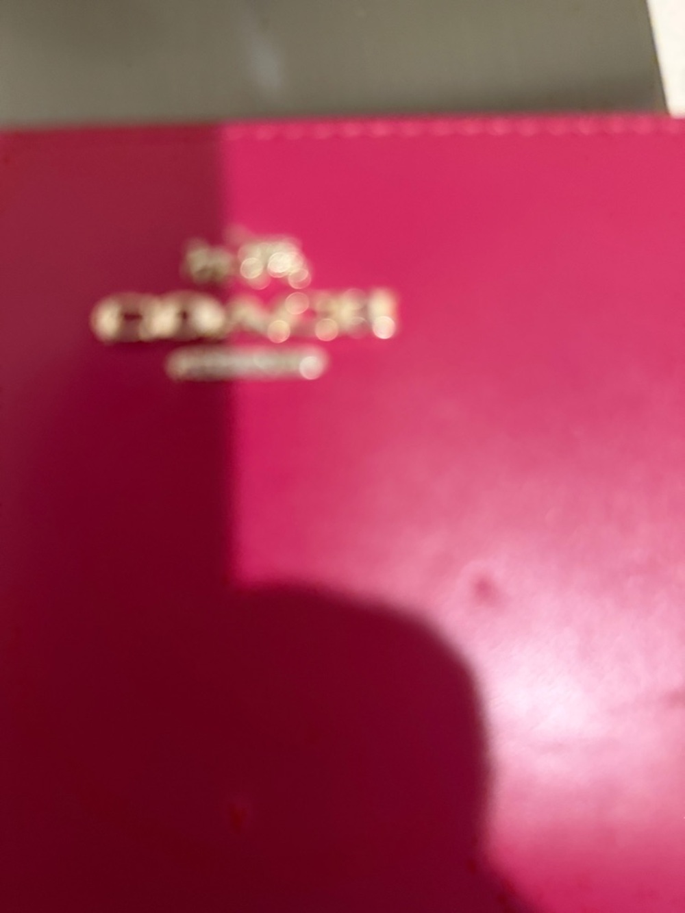 Coach Hot Pink Double Zip Leather Wallet with Gold Hardware - Picture 2 of 8
